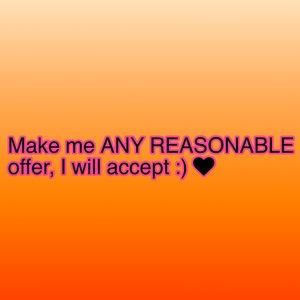 Leave reasonable offers